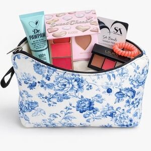 Makeup Bundle + Floral Makeup Bag – Retail $145+ ✨